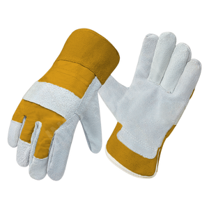 Guantes de trabajo de cuero dividido de piel de vaca de calidad superior, seguridad Industrial suave de larga duración para goma de soldadura canadiense Rigger - Product Image 4