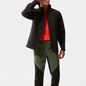 New design 100% Polyester woven fabric softshell <b>jacket</b> Colorblock stand collar <b>thin</b> waterproof softshell outdoor <b>men</b> <b>jacket</b> - Product Image 2