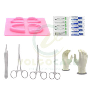 ชุดอุปกรณ์เย็บแผลผ่าตัดเล็กๆ18ชิ้นเครื่องมือสแตนเลส - Product Image 1