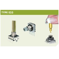 Encodeur mécanique ELMA E33-VT612-M01T IP68 étanche 32 détentes 16 PPR impulsion 2 bits quadrature bouton-poussoir codeur rotatif