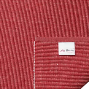 Napperon de table côtelé 100% coton coureur luxe moderne solide motif carré napperons en lin pour la maison hôtels mariages-tissé - Product Image 1