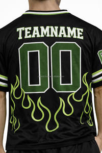 เสื้อฟุตบอลอเมริกันแบบกำหนดเอง ของขวัญสำหรับผู้ชาย ผู้หญิง เด็ก วัยรุ่น แฟนกีฬา พิมพ์และเย็บชื่อทีม หมายเลข เสื้อรักบี้ไล่เฉดสี - Product Image 3