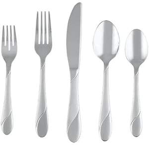 Juego de Cubiertos de Hotel de lujo con diseño tallado a mano de calidad estándar, juego de cubiertos de Metal para cocina de mesa - Product Image 6