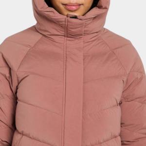 Chaqueta acolchada de algodón de invierno a la moda para mujer, chaqueta de lluvia estampada de manga larga al por mayor para niñas y damas - Product Image 2