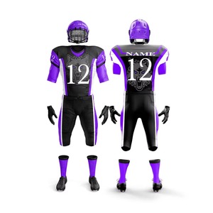 Ensemble d'uniformes de football américain pour hommes adultes 100% polyester, logo personnalisé, séchage rapide, respirant, uniforme de football américain - Product Image 3