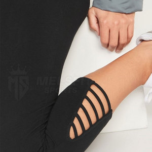 Leggings de yoga pour femmes de la meilleure qualité avec un design unique à motif solide Pantalon à taille élastique Normes élevées En stock - Product Image 4