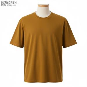 Camisetas Básicas de Color Sólido 100% Algodón de Talla Real para Uso Casual, Camisetas de Cuello Redondo de Algodón de Calidad, Ropa Interior de Manga Corta Personalizada - Product Image 1