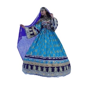 Venta al por mayor caliente Original de alta calidad afgano Kuchi encaje Natural cintura Vintage A-Line Vestidos para mujeres 2025 - Product Image 1