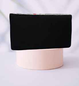 Luxury Cotton Striped Envelope Crossbody Chain Clutch <b>Bag</b> Beaded <b>Crystal</b> Rhinestone Fashion Handbag for Evening Parties - Product Image 4