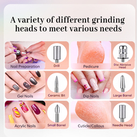 Moteur sans balais de bonne qualité 45000 tr/min Perceuse à ongles sans fil portable avec forme de barillet Prise US