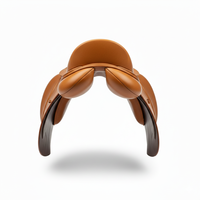 Selle d'Équitation Anglaise en Cuir Véritable Artisanale de Haute Qualité, Confortable, Durable, Équipement Professionnel pour Chevaux, Tailles Personnalisables