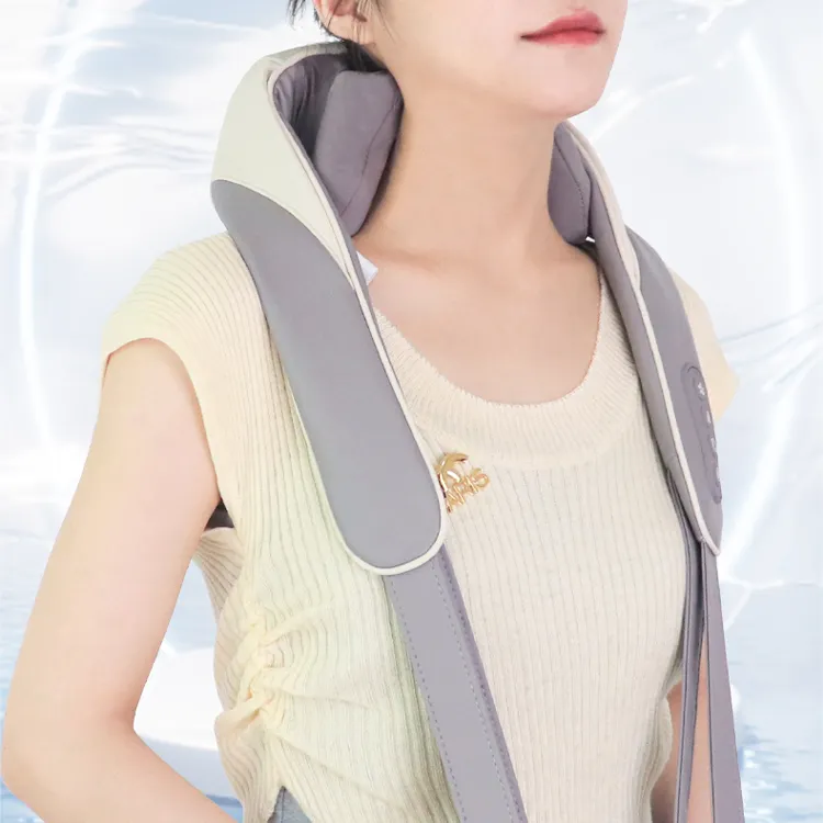 Most popular wireless portable electric smart new heated neck and shoulder massager belt with heat