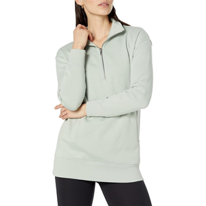 Sudadera de cuello falso con media cremallera de alta calidad para hombre, logotipo personalizado impreso, nuevo diseño de moda en colores sólidos para invierno - Product Image 3