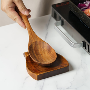 Reposapiés de madera de acacia para cocina, juego de utensilios de cocina con pies de silicona antideslizantes, venta al por mayor de Vietnam - Product Image 4