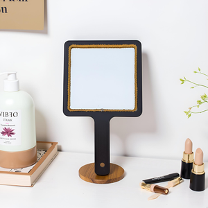 Espejo de Mano Elegante, Espejo de Vanidad Personal Duradero y con Estilo para Uso Diario, Maquillaje y Viajes, Fácil de Sostener con Agarre - Product Image 2