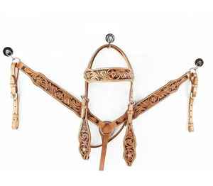 Combo de cabeza y coraza de cuero tallado con diseño personalizado - Product Image 1