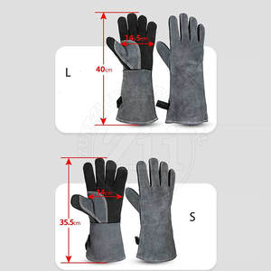 ถุงมือเชื่อมหนังคุณภาพสูง ทนความร้อน บุขนแกะ ใช้ได้กับ MIG/TIG ผลิตในปากีสถาน - Product Image 5