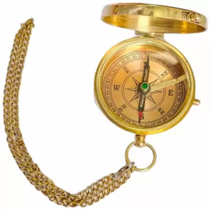 Best Selling Travel Hiking Outdoor Camping Classic Brass Luminous Compass Pocket <b>Watch</b> Style Compass for Modern Theme - Product Image 5