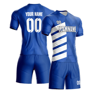 2025 venta al por mayor conjuntos de uniformes de fútbol personalizados Unisex poliéster verano invierno Jersey Kit con estampado para adultos uniformes de fútbol Jersey - Product Image 5