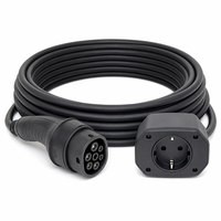 Câble de décharge V2L pour VE 22 kW 32 A 7 m Type 2 vers prise Schuko – Alimentation extérieure véhicule-chargeur