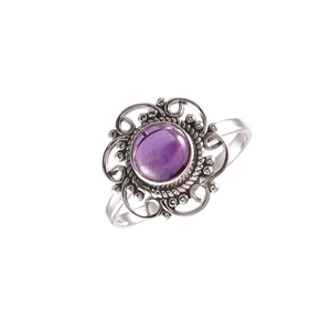 Anillo de Plata de Ley 925 con Amatista Hecho a Mano para Bodas, Aniversarios, Regalo de Cumpleaños - Product Image 2