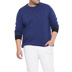 Vente en gros de pull personnalisé vierge de poids lourd promotionnel 100% coton pull polaire ras du cou hommes sweat - Product Image 2