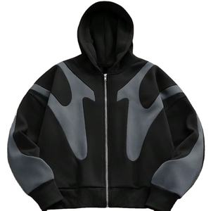 Haute qualité personnalisé hommes lourd hiver fermeture éclair à capuche numérique 100% coton écologique mode fabriqué en gros - Product Image 1