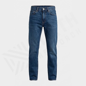 Dernier design, pantalon en jean respirant, meilleure qualité, pantalon en jean décontracté pour homme, coupe slim, streetwear, couleur personnalisée, vente en gros - Product Image 1