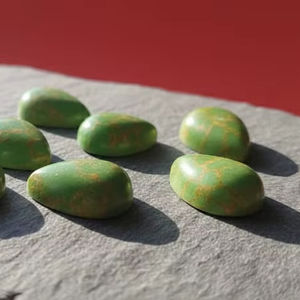 Turquesa Verde Natural Suelta de Alta Calidad AAA, Cabujón de Cobre, Gema en Forma de Pera, Forma Mixta, Mejor Precio, Precio de Oferta - Product Image 5