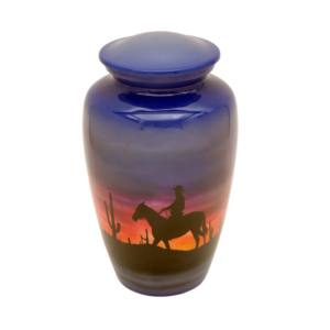 Urnas de cremación de aluminio, accesorios funerarios de cremación, de diseño clásico, indio - Product Image 1