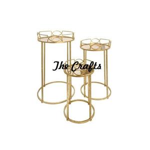 Bandeja y soporte para servir alimentos de hierro y vidrio para accesorios de hotel Bandejas de desayuno decorativas a precios aceptables - Product Image 1