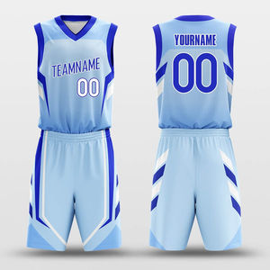 Conjunto de Camiseta y Pantalones Cortos de Baloncesto para Adultos 2026, Diseño Impreso por Transferencia de Calor, Certificado BSCI, Marca de Equipo, Uniforme Deportivo de Verano 100% - Product Image 1