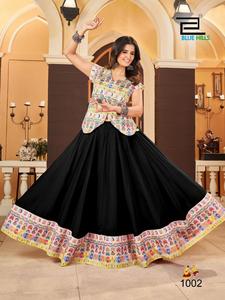 Rayón Lehenga Choli para mujer Ropa étnica Viscosa Nupcial Lehenga Choli Ropa india y pakistaní - Product Image 4