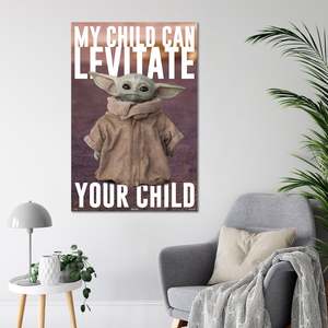 Digital Printed the Mandalorian <b>Poster</b> Yoda Baby Yoda Grogu Vinyl Material for Home Decoration - Product Image 2