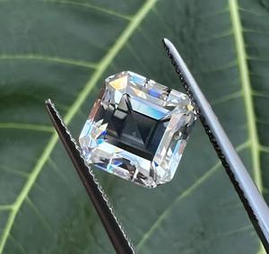 Diamant de laboratoire de taille Asscher certifié IGI, qualité VVS, pour la fabrication de bijoux, pierres brutes de taille fantaisie, directement du fabricant - Product Image 1