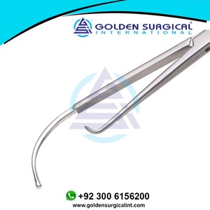 Venta al por mayor Hulka Vulsellum fórceps con sonido uterino maleable 280mm tejido ginecológico que sostiene fórceps de agarre - Product Image 3