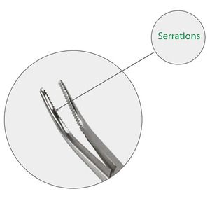 Pinzas para mosquitos de 5,5 y 6,25 pulgadas, pinzas para mosquitos con acabado recto y curvo de acero inoxidable - Product Image 4