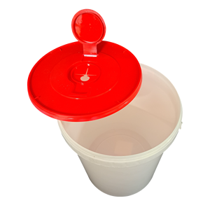 Seau en plastique personnalisable de 1.5 gallons avec couvercle Seau de grade 5 lt pour la peinture au yaourt alimentaire-Seaux et barils compatibles avec les lingettes humides - Product Image 6