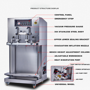 600 VERTICAL EXTERNAL Automatic Big <b>Bag</b> Vacuum Packaging <b>Machine</b> Pouch <b>Sealer</b> Plastic 10-50KG - Product Image 3