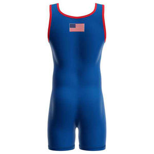 High Quality Custom Sublimated Wrestling Singlet USA <b>Men</b> Youth Pro Wrestling Uniform Breathable Spandex Wrestling <b>Bodysuit</b> - Product Image 4