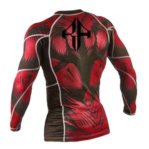 El Mejor Producto, manga larga, último diseño, ropa deportiva, sublimación para hombre, protector contra sarpullidos, Spandex y poliéster de alta calidad para hombre - Product Image 4