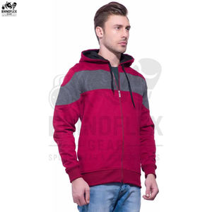 Nouveauté Ensemble de sweats à capuche d'entraînement unisexe avec fermeture éclair en coton mélangé avec des basiques personnalisés et respirants - Product Image 2