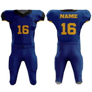 OEM 2025 Uniforme de football américain sur mesure de haute qualité, respirant, séchage rapide, conception grande taille, impression par sublimation de l'équipe personnalisée - Product Image 5