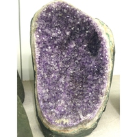 Venta al por mayor Natural amatista racimo geoda cristal artesanía piedras naturales Mineral espécimen Reiki rocas minerales escaparate racimos