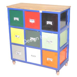 Bureau de l'école 24 tiroirs vert avec numéro 101 à 124 grande étagère élégante tiroirs personnels et casiers pour les employés et les visiteurs - Product Image 3