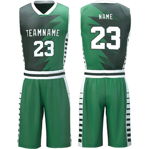Uniformes de baloncesto hechos a medida OEM último diseño logotipo personalizado impreso de talla grande transpirable ropa de secado rápido al por mayor - Product Image 2