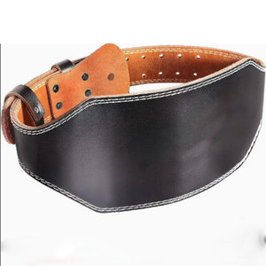 2024 unisexe de haute qualité robuste Gym Fitness entraînement puissance-levage en cuir boucle de ceinture antidérapant personnalisable haltère sécurité - Product Image 6