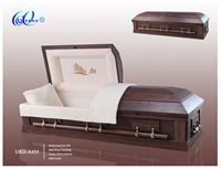 Ataúdes de Madera de Roble Macizo Directo de Fábrica - Ataúdes Funerarios Estilo Americano Personalizables - Precio al por Mayor