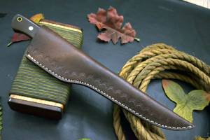 Handmade Fillet <b>Knife</b> D2 Steel Blade Micarta Handle With Leather Sheath Outdoor <b>Knife</b> , <b>Fish</b> Cutting <b>Knife</b> - Product Image 6