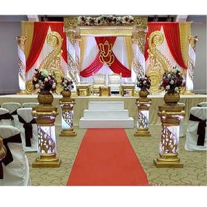 Inspiration mariage fibre cristal Banqual Hall beau cristal Mandap ensemble à vendre mariage indien cristal Mandap ensemble - Product Image 1